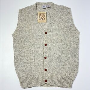VTG 80s Made in Taiwan ROC Levi’s Ragg Wool Sweater Vest New With Tag Men Size M